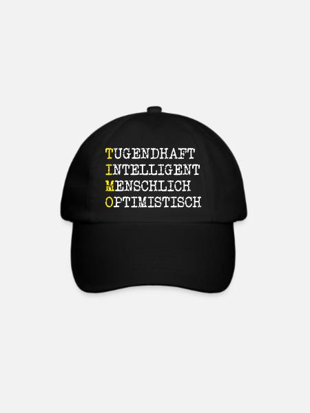 Positive Eigenschaften Timo - Baseballkappe - Schwarz/Schwarz