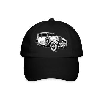 Oldtimer - Baseballkappe - Schwarz/Schwarz - Vorne