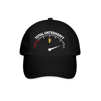 total unterhopft tachometer - Baseballkappe - Schwarz/Schwarz - Vorne