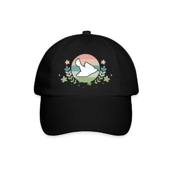 Peaceful Dove - Baseballkappe - Schwarz/Schwarz - Vorne