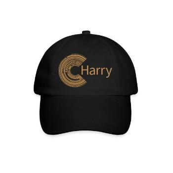 Für Harry - Baseballkappe - Schwarz/Schwarz - Vorne