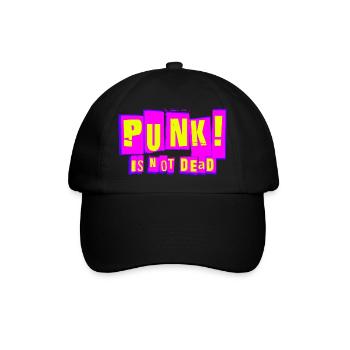 PUNK! IST NICHT TOT - Baseballkappe - Schwarz/Schwarz - Vorne