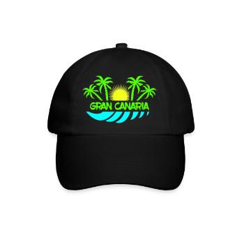 gran canaria - Baseballkappe - Schwarz/Schwarz - Vorne