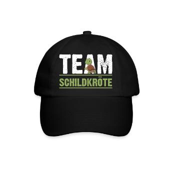 Schildkröte Schildkröten - Baseballkappe - Schwarz/Schwarz - Vorne
