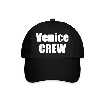 Venice Crew - Baseballkappe - Schwarz/Schwarz - Vorne