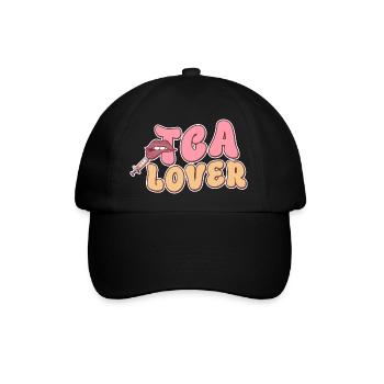TCA Lover - Hautpflege Selbstfürsorge Schönheit - Baseballkappe - Schwarz/Schwarz - Vorne
