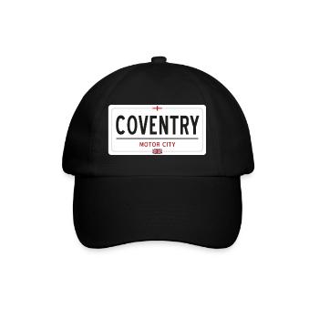 Ortsschild von Coventry - Baseballkappe - Schwarz/Schwarz - Vorne