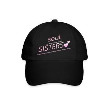 Freunde - Soul Sisters - Baseballkappe - Schwarz/Schwarz - Vorne
