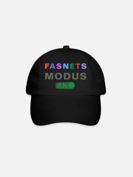 FASNETSMODUS - Baseballkappe - Schwarz/Schwarz