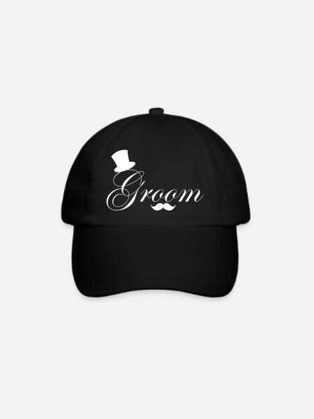 Bräutigam in spe - Baseballkappe - Schwarz/Schwarz