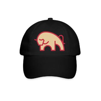 Roter Bulle - Baseballkappe - Schwarz/Schwarz - Vorne