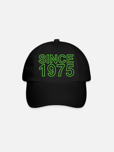 Since 1975 - Baseballkappe - Schwarz/Schwarz