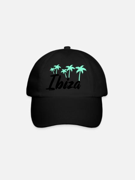 ibiza - Baseballkappe - Schwarz/Schwarz