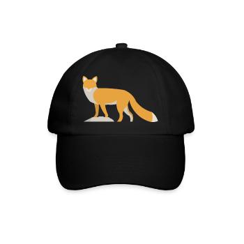 Rotfuchs - Baseballkappe - Schwarz/Schwarz - Vorne