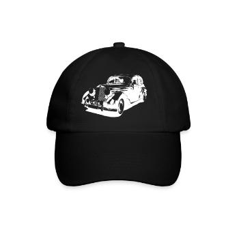 Oldtimer - Baseballkappe - Schwarz/Schwarz - Vorne