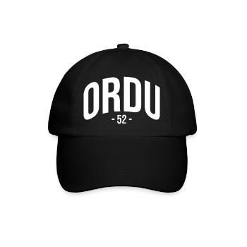 Ordu 52 Türkei Turkiye Geschenk Urlaub TR Türk - Baseballkappe - Schwarz/Schwarz - Vorne