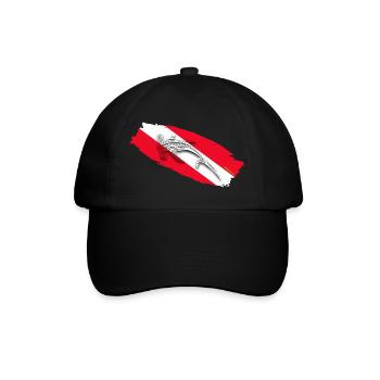 Hai-Tauchen - Baseballkappe - Schwarz/Schwarz - Vorne