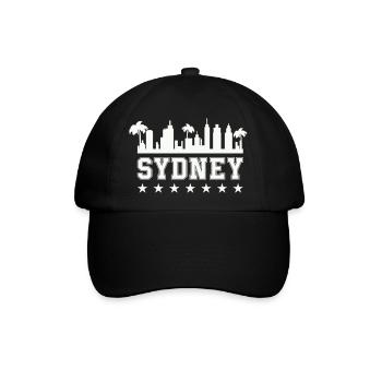 sydney 01 - Baseballkappe - Schwarz/Schwarz - Vorne