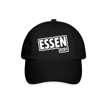 Essen - 0201 - Vorwahl - Slogan - Baseballkappe - Schwarz/Schwarz - Vorne