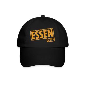 Essen - 0201 - Vorwahl - Slogan - Baseballkappe - Schwarz/Schwarz - Vorne