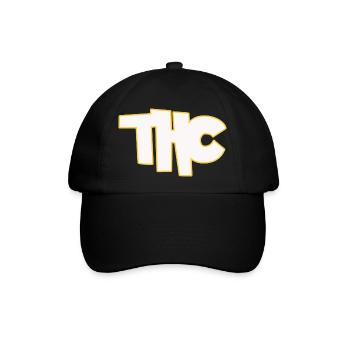 THC - Baseballkappe - Schwarz/Schwarz - Vorne