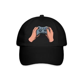 Gamer Controller - Baseballkappe - Schwarz/Schwarz - Vorne