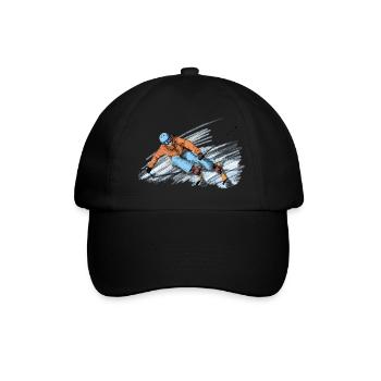 Abfahrt - Baseballkappe - Schwarz/Schwarz - Vorne