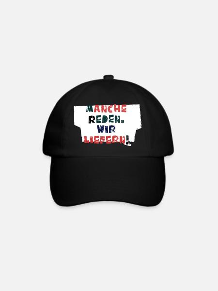 Reden & Handeln!  - Baseballkappe - Schwarz/Schwarz