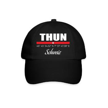 Thun - Baseballkappe - Schwarz/Schwarz - Vorne