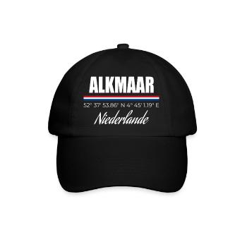 Alkmaar - Baseballkappe - Schwarz/Schwarz - Vorne