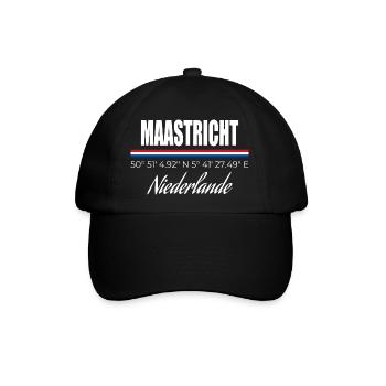 Maastricht - Baseballkappe - Schwarz/Schwarz - Vorne