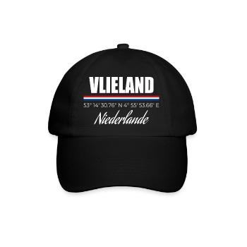 Vlieland - Baseballkappe - Schwarz/Schwarz - Vorne