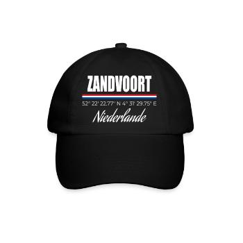 Zandvoort - Baseballkappe - Schwarz/Schwarz - Vorne
