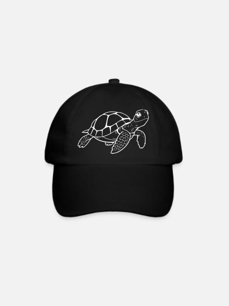 Schildkröten Schildkröten - Baseballkappe - Schwarz/Schwarz