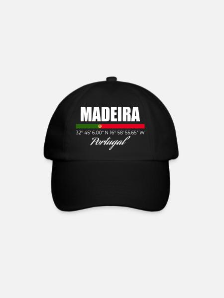 Madeira - Baseballkappe - Schwarz/Schwarz