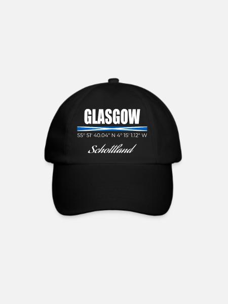 Glasgow - Baseballkappe - Schwarz/Schwarz