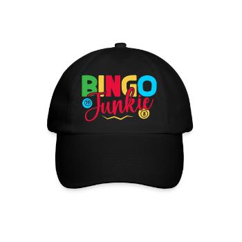 Bingo Game Bingo Junkie Bingo - Baseballkappe - Schwarz/Schwarz - Vorne
