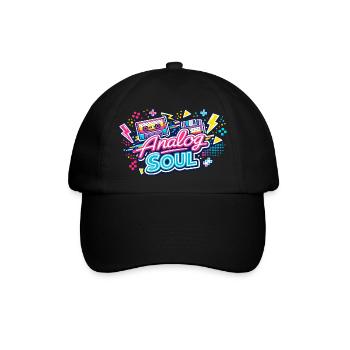 Analog Soul Neon Retro - Baseballkappe - Schwarz/Schwarz - Vorne