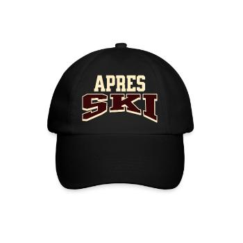 Apres Ski - Baseballkappe - Schwarz/Schwarz - Vorne