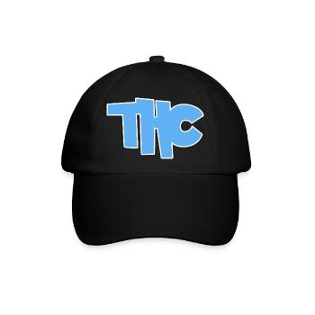 THC - Baseballkappe - Schwarz/Schwarz - Vorne