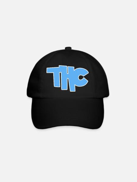 THC - Baseballkappe - Schwarz/Schwarz