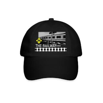 THE RAILWAY - Baseballkappe - Schwarz/Schwarz - Vorne