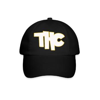 THC - Baseballkappe - Schwarz/Schwarz - Vorne