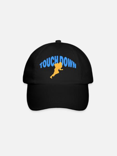 TOUCH DOWN - Baseballkappe - Schwarz/Schwarz