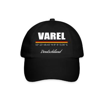 Varel - Baseballkappe - Schwarz/Schwarz - Vorne