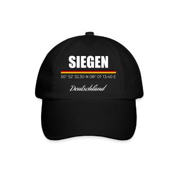 Siegen - Baseballkappe - Schwarz/Schwarz - Vorne