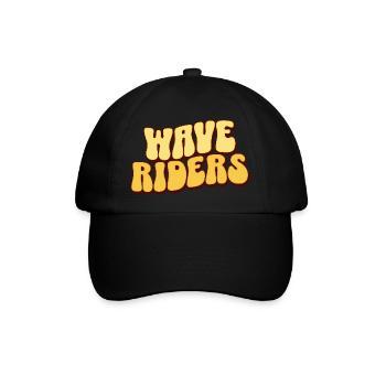 Surf Surfen Surfer - Baseballkappe - Schwarz/Schwarz - Vorne