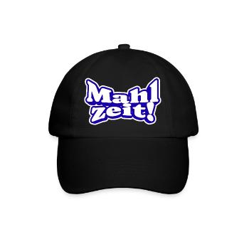 Endlich Mahlzeit! Guten Appetit - Baseballkappe - Schwarz/Schwarz - Vorne