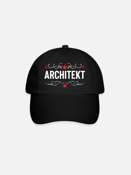 Architekt Beruf - Baseballkappe - Schwarz/Schwarz
