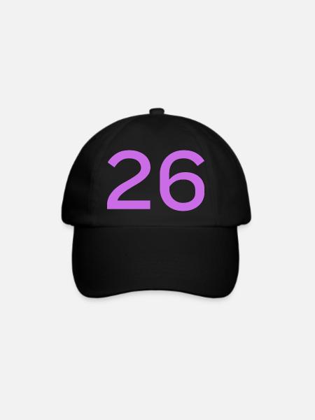 26 - Baseballkappe - Schwarz/Schwarz